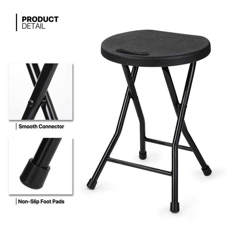 Foldable discount round stool